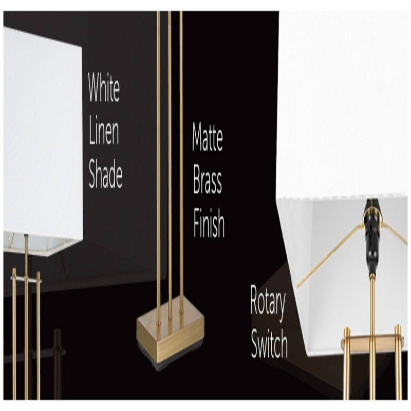 Novogratz Soho 62'' Matte Brass Floor Lamp