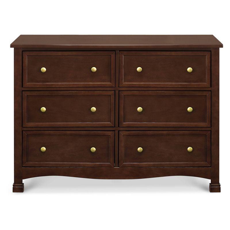 Espresso Nursery 6-Drawer Double Dresser for Ample Storage