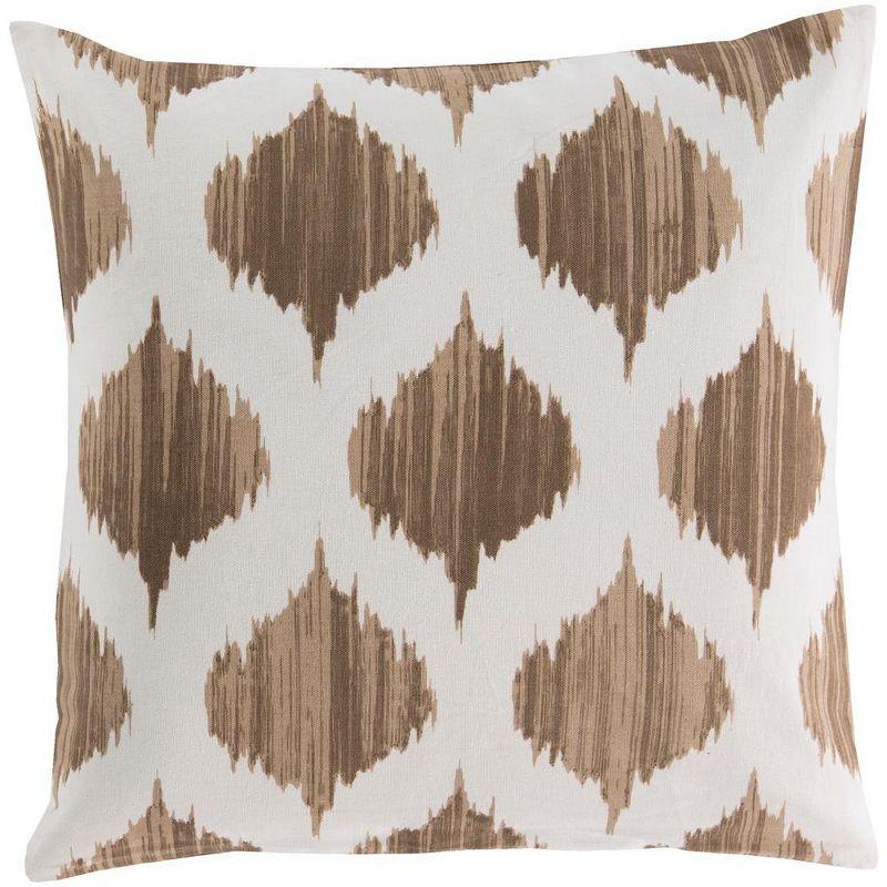 Mark & Day Harmole 18"H x 18"W Square Pillow Cover Down Insert Global Camel Throw Pillow