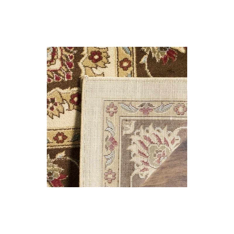 Lyndhurst LNH555 Power Loomed Accent Rug - Ivory/Brown - 3'3"x5'3" - Safavieh