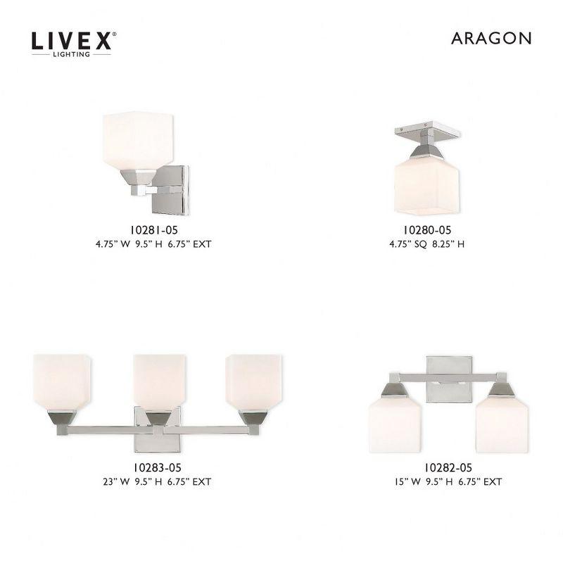 Livex Lighting Aragon 1 - Light Sconce in  Polished Chrome