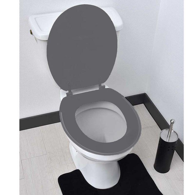 Round Molded Wood Toilet Seat 17 Inches