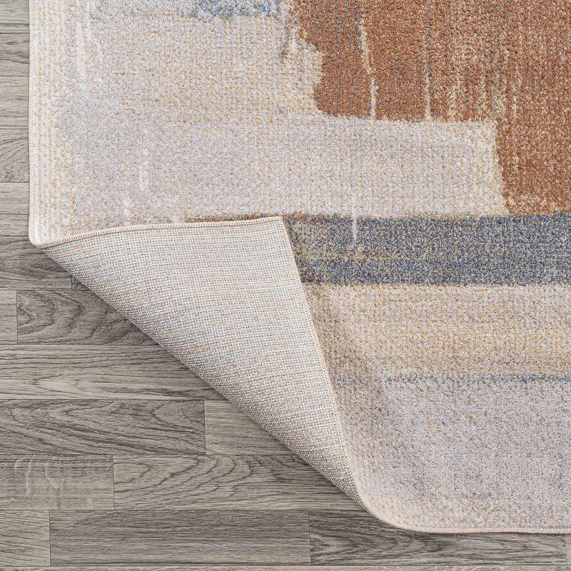 JONATHAN Y Weaver Abstract Coastal Watercolor Machine-Washable Area Rug