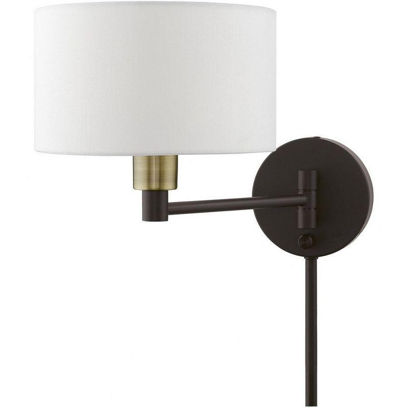 Livex Lighting 1 - Light Wall Light in  Bronze/Antique Brass