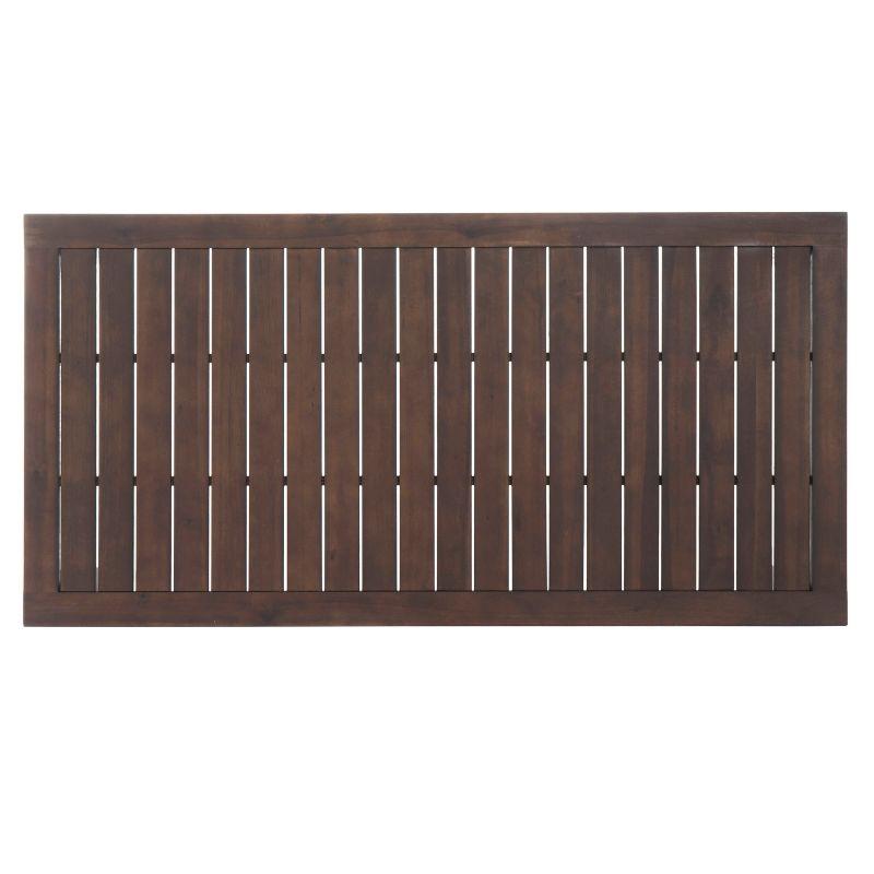 Manila 3pc Acacia Wood Picnic Set Dark Brown - Christopher Knight Home: Weather-Resistant Patio Set