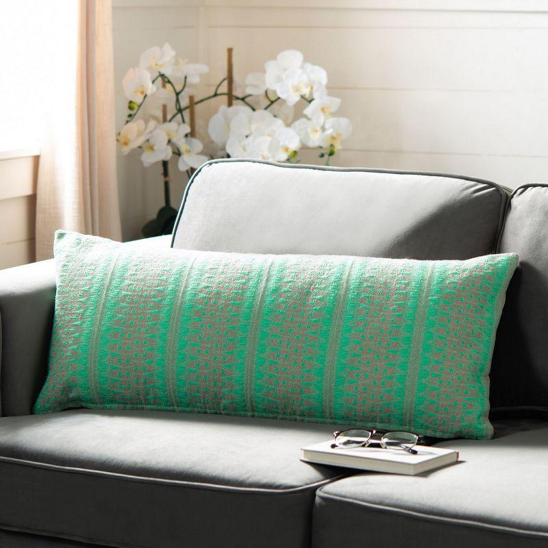 Safavieh Priya Embroidered Linen Reversible Throw Pillow