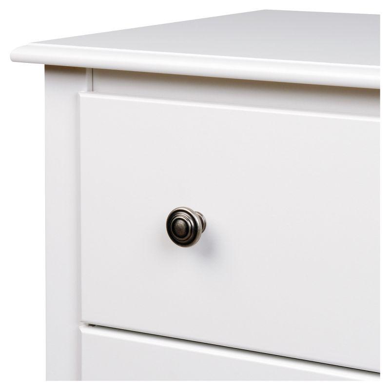 Prepac Monterey Dresser White: 6-Drawer Storage, Wood Composite, Bedroom Furniture, 29"H x 48"W