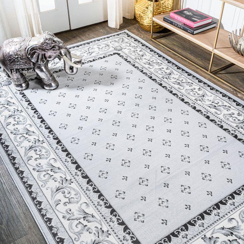 Acanthus French Border Area Rug - JONATHAN Y