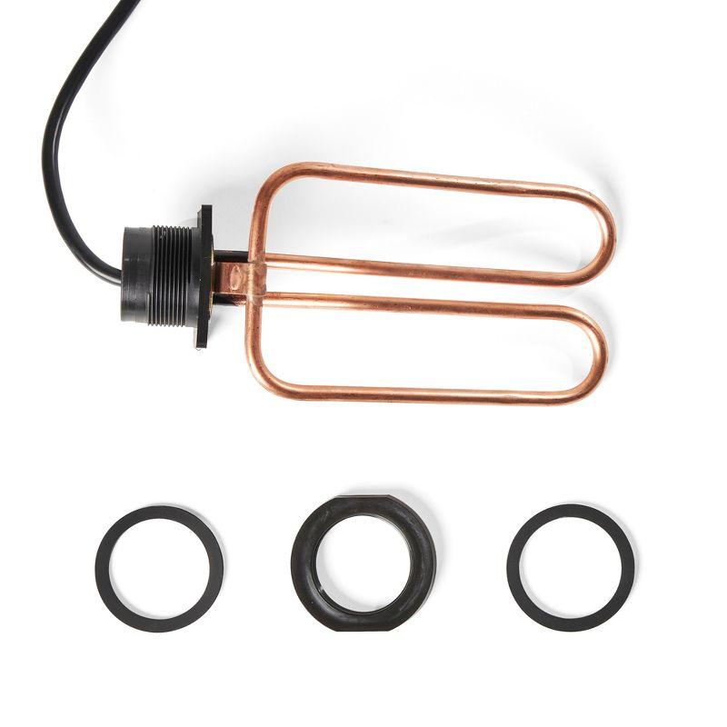 Copper and Black 1500-Watt Stock Tank Drain Plug De-Icer