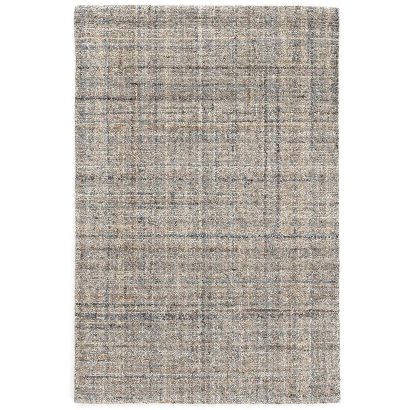 Harris Blue/Brown Hand Micro Hooked Wool Rug