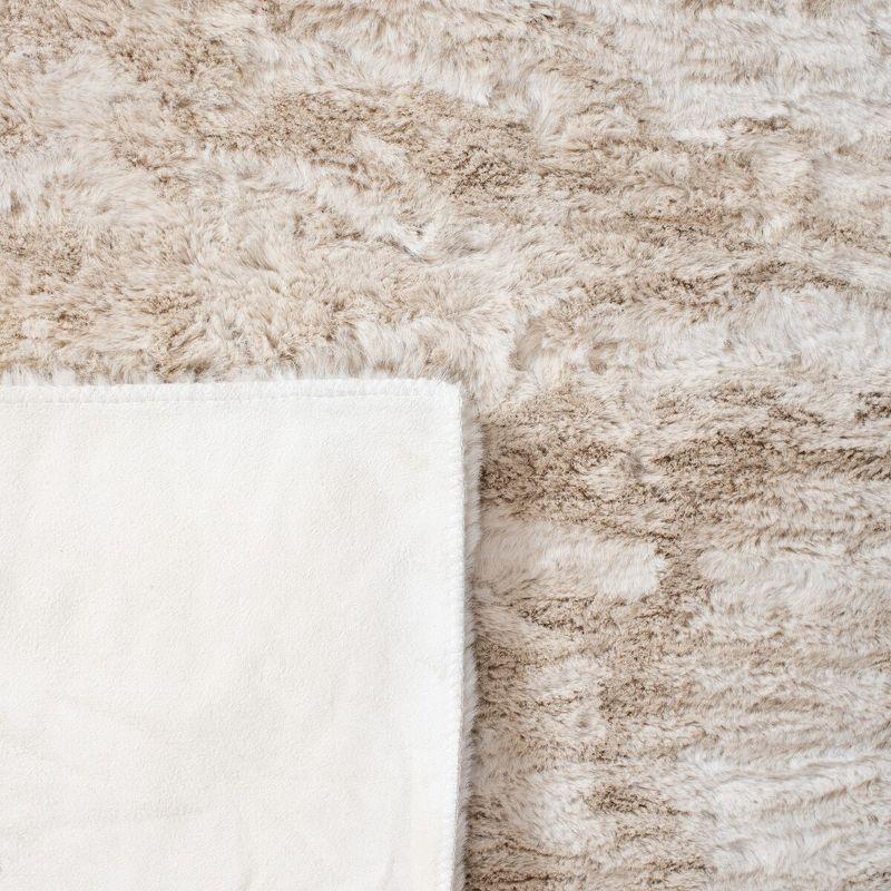 Faux Sheep Skin FSS535 Power Loomed Indoor Accent Rug - Beige - 2'x3' - Safavieh