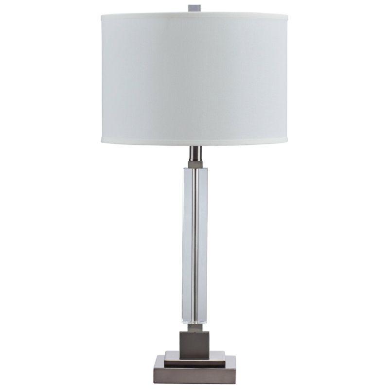 Deccalen Crystal Table Lamp Clear/Silver - Signature Design by Ashley: Chic Candlestick, 3-Way Switch