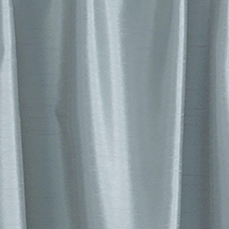 Colette Faux Silk French Door Single Window Panel - 54" x 72" - Mineral Blue - Elrene Home Fashions