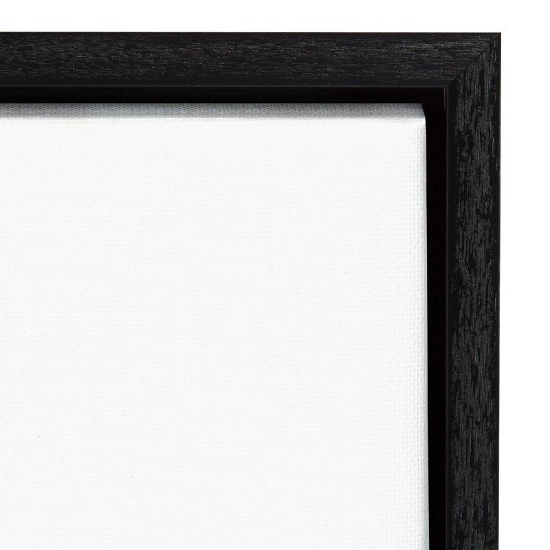 Amanti Art Ebony Horizon Triptych II by Jennifer Goldberger Canvas Wall Art Print Framed 16 x 23-in.