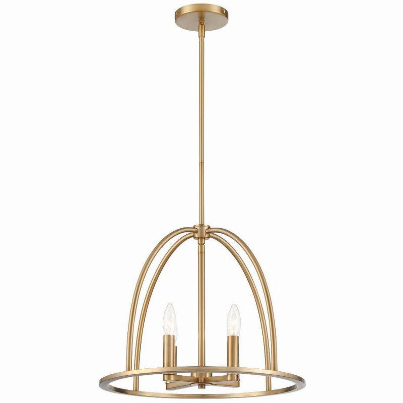 Crystorama Lighting Abbott 4 - Light Chandelier in  Vibrant Gold