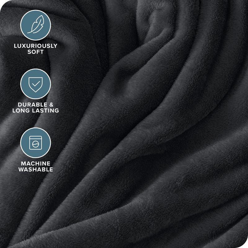 Bare Home Bare Home Microplush Fleece Blanket - Fuzzy, Warm, Bed/Throw Blanket