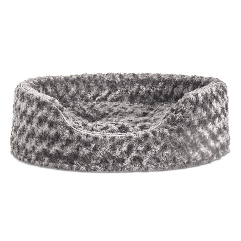 FurHaven Ultra Plush Oval Donut Dog Bed