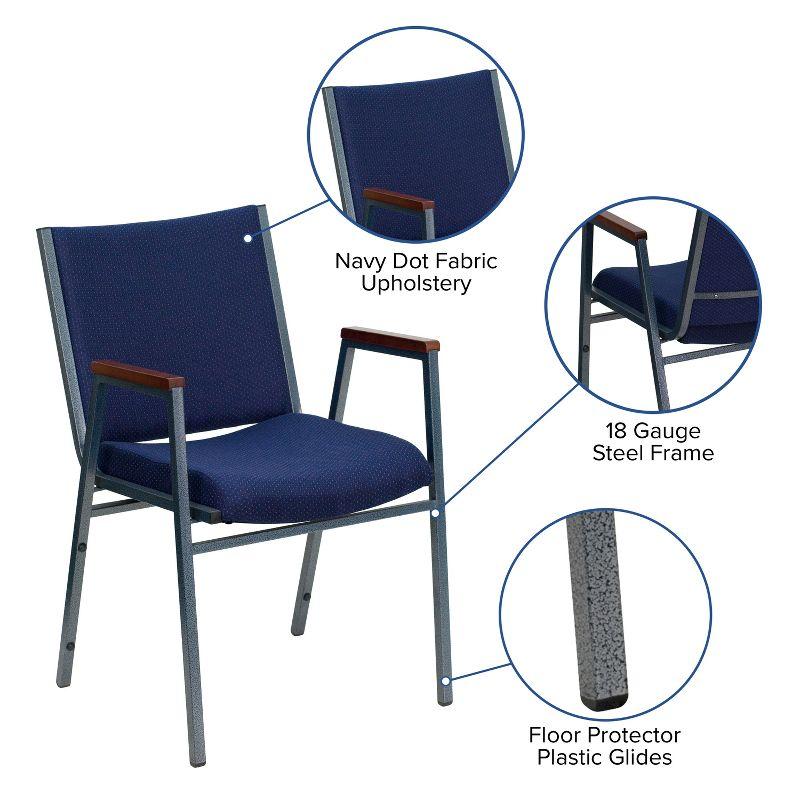 Offex Aliya Heavy Duty Stack Chair with Arms & Reviews | Wayfair