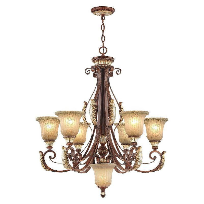 Livex Lighting Villa Verona 6 - Light Chandelier in  Verona Bronze/Aged Gold Leaf