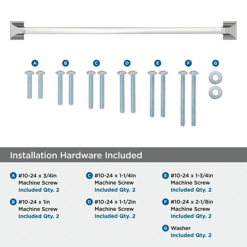 Amerock Exceed 18 inch (457mm) Center-to-Center Polished Chrome Appliance Pull