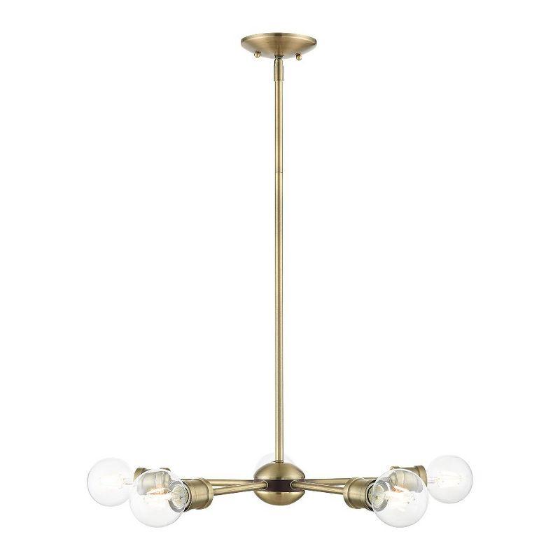 Livex Lighting Lansdale 5 - Light Chandelier in  Antique Brass/Bronze