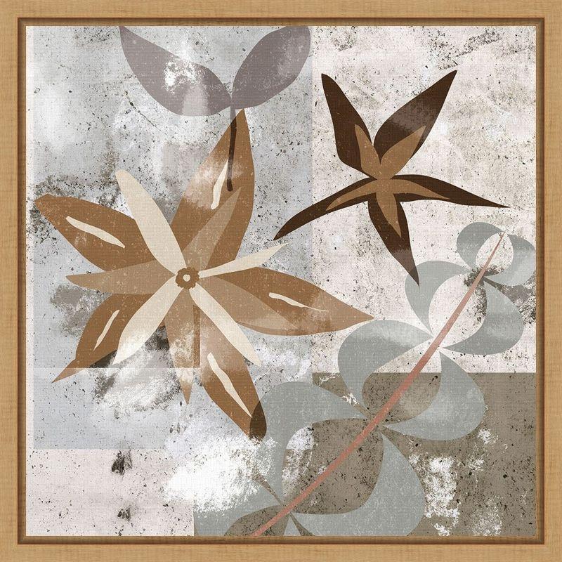 Amanti Art Autumn Forest Flowers II by Melissa Wang Canvas Wall Art Print Framed 16 x 16-in.