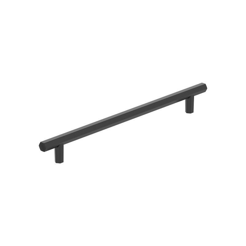 Matte Black 8-13/16 inch Modern Industrial Bar Pull