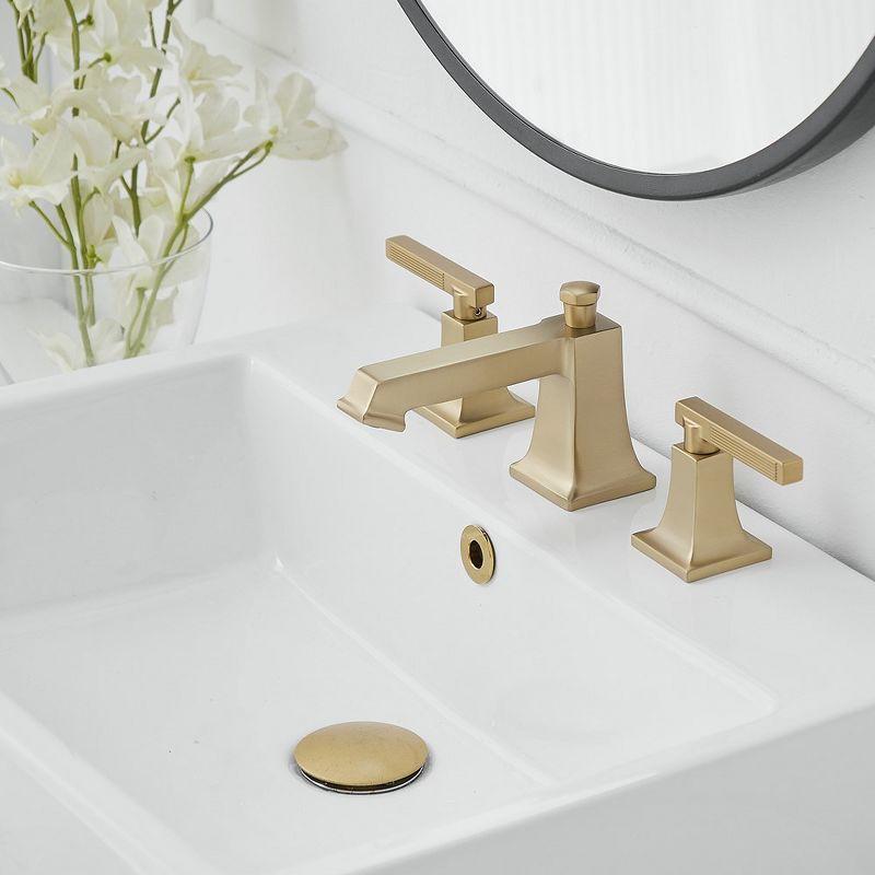 Widespread 2-handle Bathroom Faucet with Drain Assembly