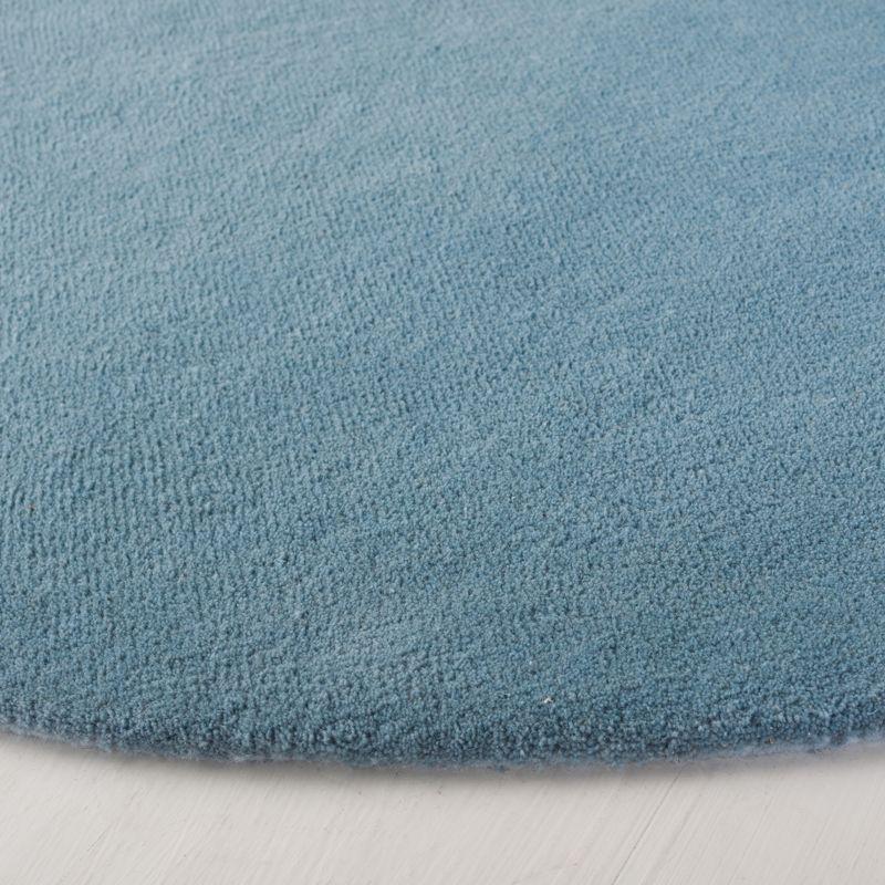 Fifth Avenue FTV128 Hand Tufted Indoor Area Rug - Blue - 5' Round - Safavieh