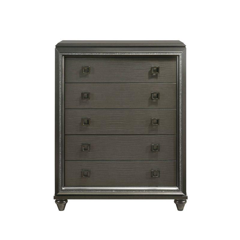 Farris 5 Drawer Chest Black - Picket House Furnishings