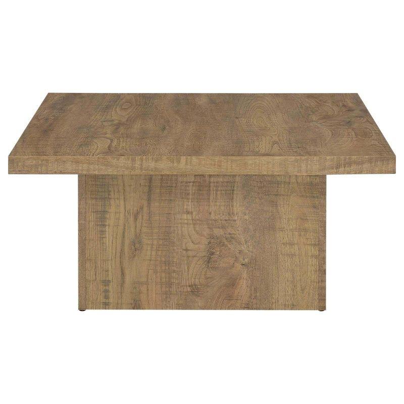 Coaster Devar Farmhouse Square Wood Coffee Table Mango