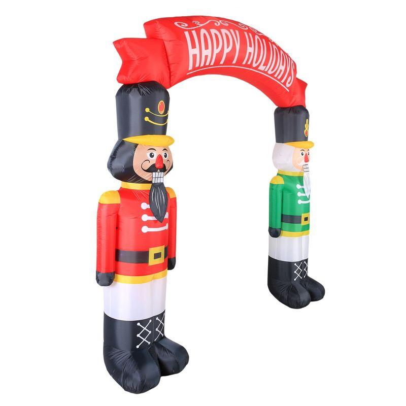 Occasions AIRFLOWZ INFLATABLE NUTCRACKERS ARCHWAY  8FT, 8 ft Tall, Red