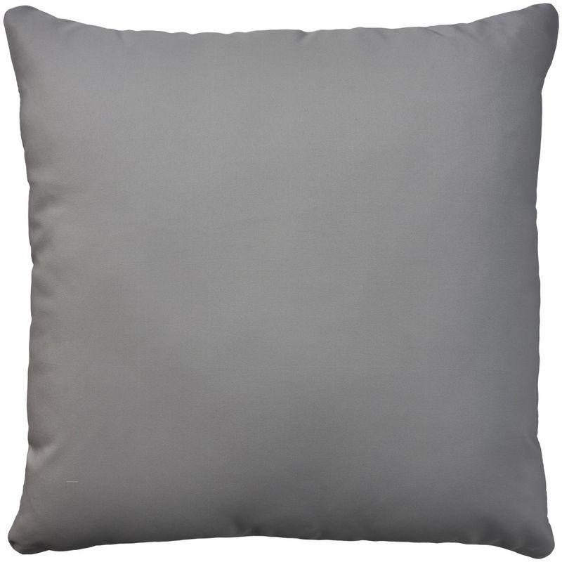 Aloha Solid Gray Reversible 20" Square Indoor Outdoor Pillow