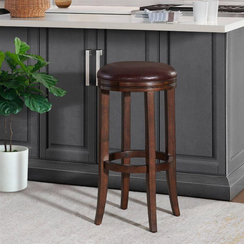 Natick Solid Rubber Wood Counter And Bar Stool