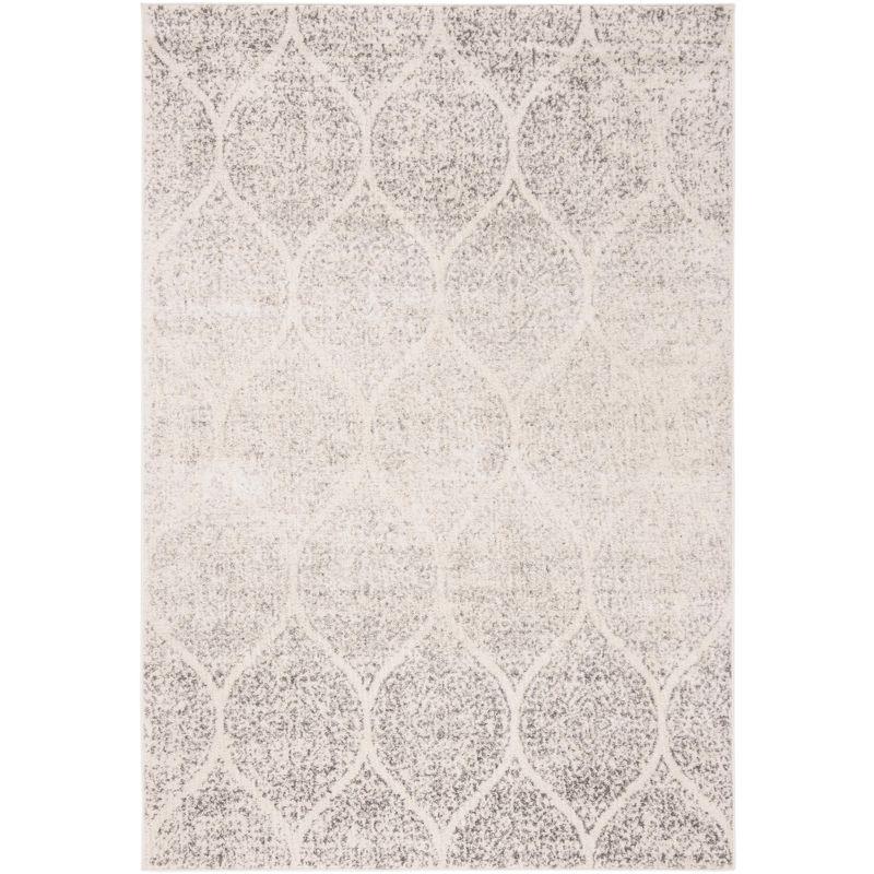 Madison MAD604 Power Loomed Indoor Area Rug - Ivory/Silver - 4'x6' - Safavieh