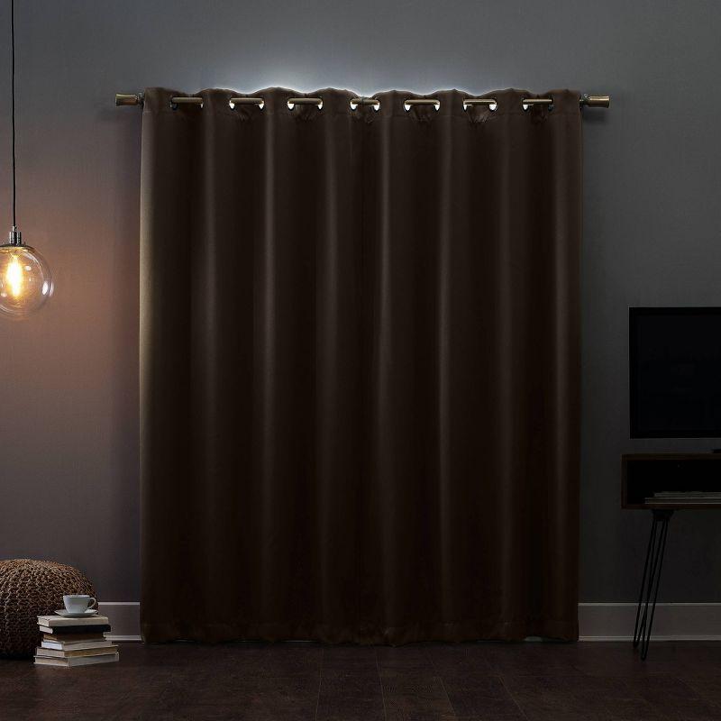 Sun Zero 100% Blackout Oslo Theater Grade Grommet Curtain Panel