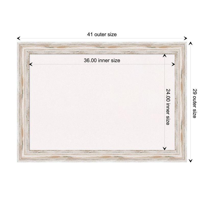 Amanti Art Alexandria Wood Framed Corkboard, White Cork