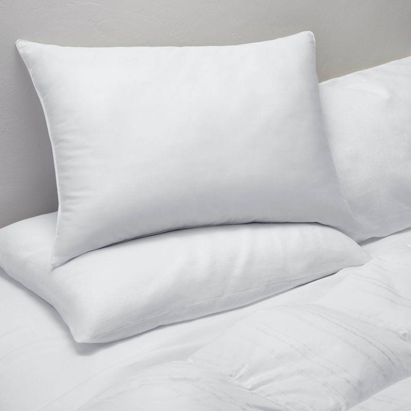 King Medium/Firm Machine Washable Medium Down Alternative Pillow - Casaluna™: Hypoallergenic, 300 Thread Count, Cotton Cover