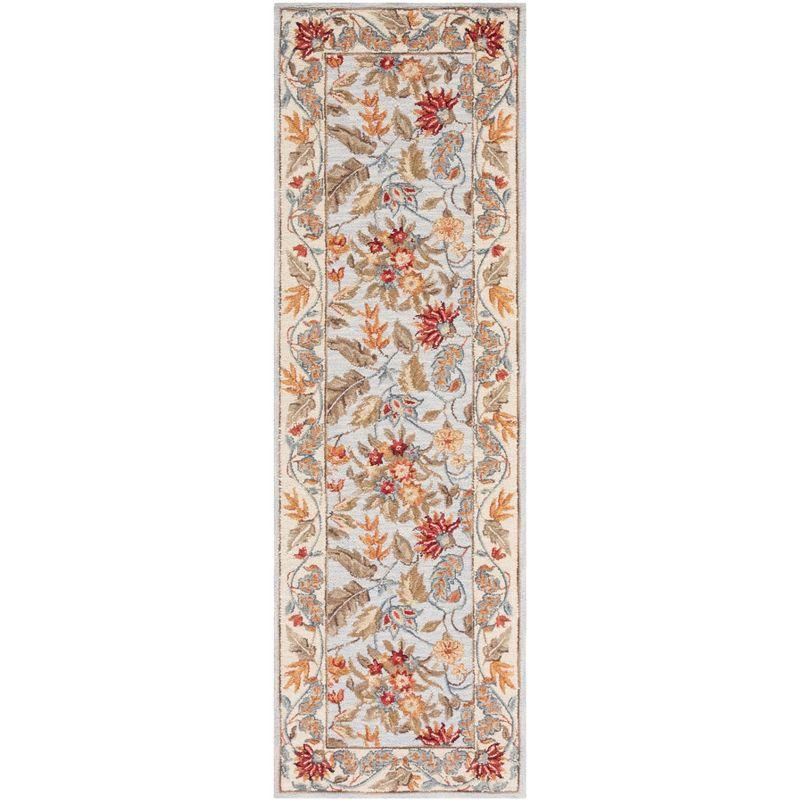 Chelsea HK141 Handmade Runner Rug - 2'6"x20' - Light Blue - Safavieh