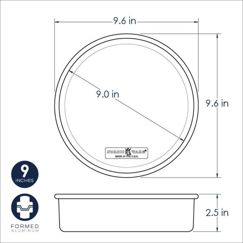 Nordic Ware Nordic Ware Natural Commercial 9 Inch Round Layer Cake Pan