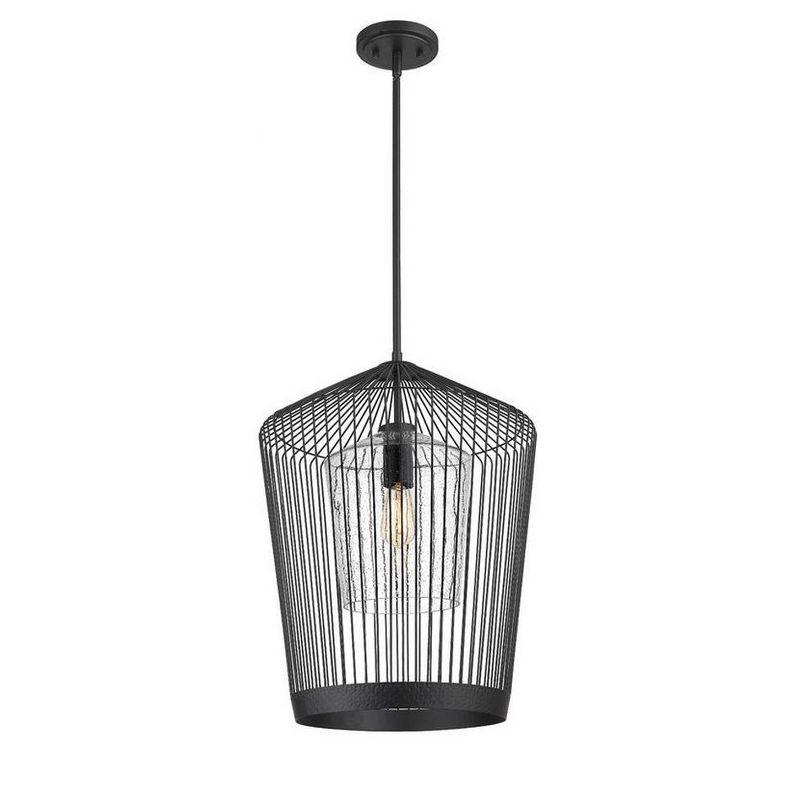Z-Lite Lido 1 - Light Pendant in  Matte Black