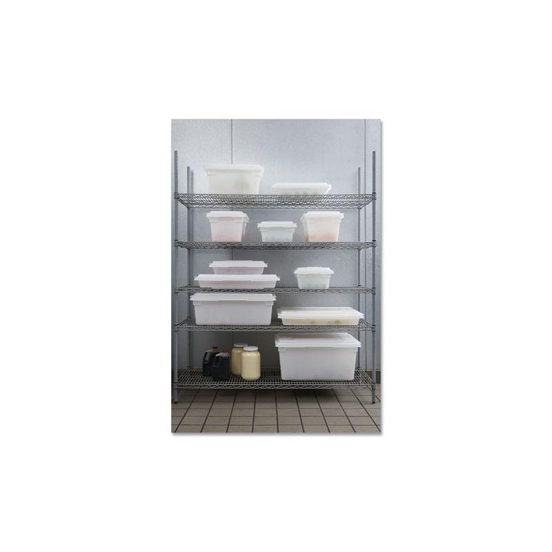 Rubbermaid Commercial Food/Tote Boxes, 21.5 gal, 26 x 18 x 15, White, Plastic