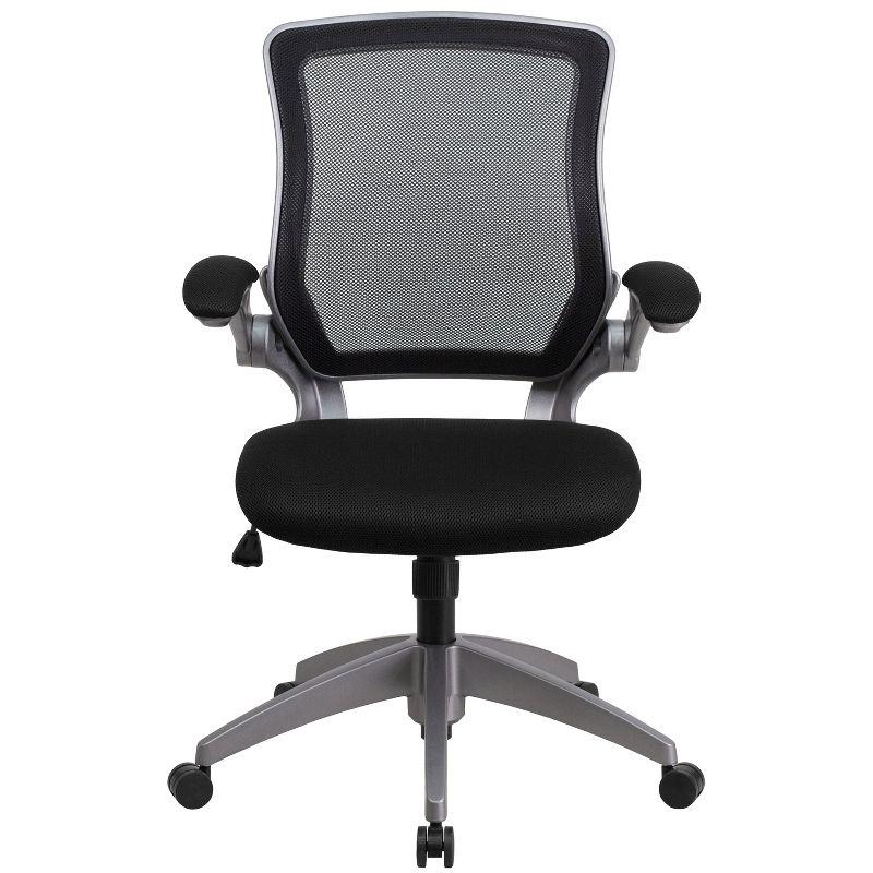 Black Mesh Ergonomic Task Chair with Adjustable Arms