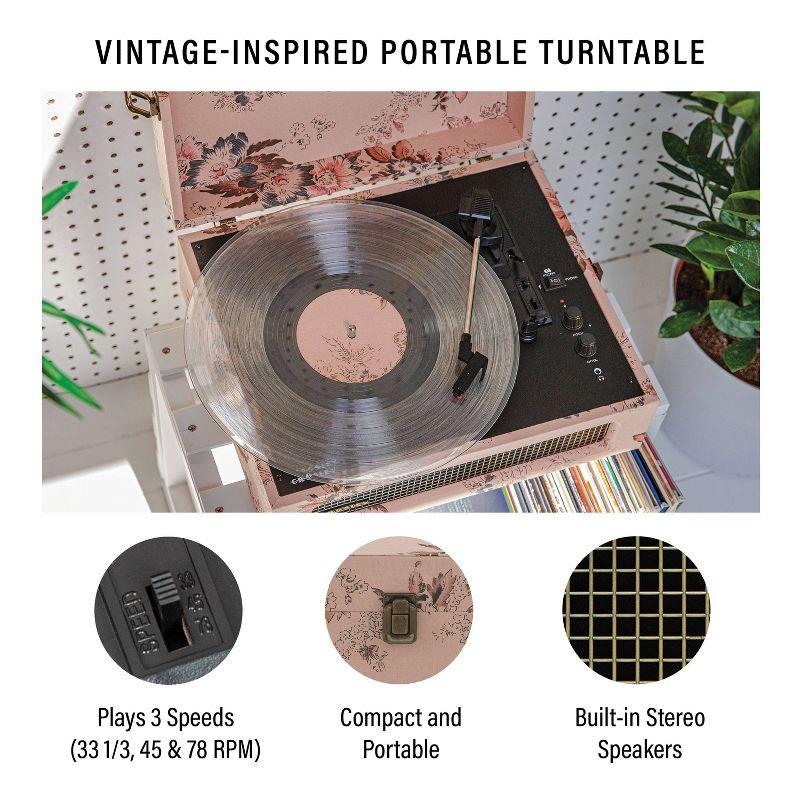 Crosley Floral Voyager Bluetooth Record Player