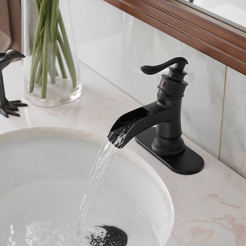 BWE Single Hole Single-Handle Low-Arc Bathroom Faucet