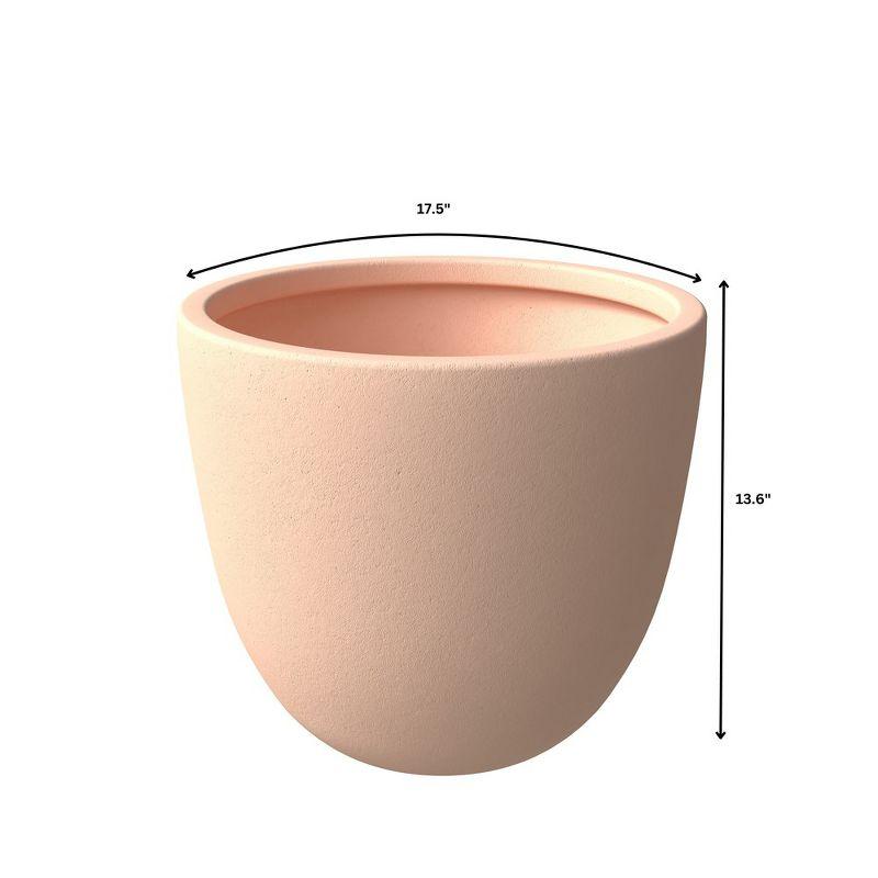 LeisureMod Tapered Round Planter Pot with Drainage Holes for Indoor and Outdoor Dahlia Collection