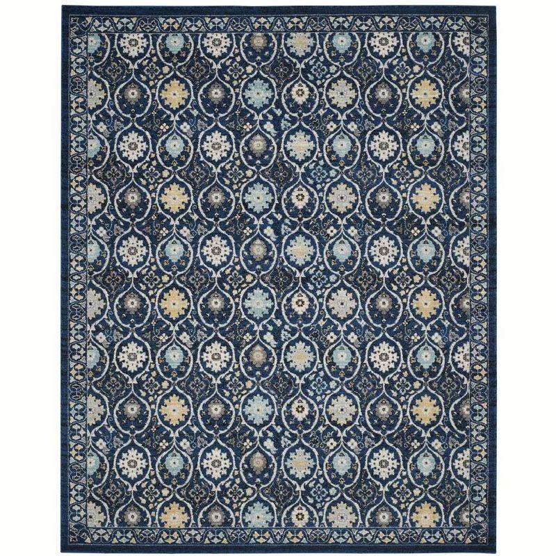 Evoke EVK210 Power Loomed Area Rug - Royal/Ivory - 8'x10' - Safavieh.