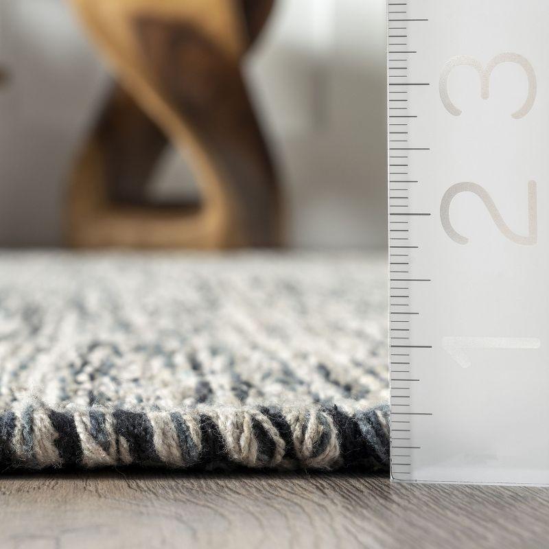 Nuloom Alessi Hand Woven Cotton Indoor Area Rug, 9' 6" x 13' 6", Gray