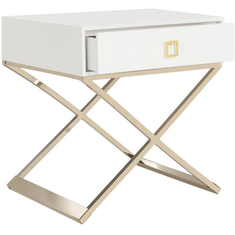 Zarina Side Table - FOX6295C - White - Safavieh Couture