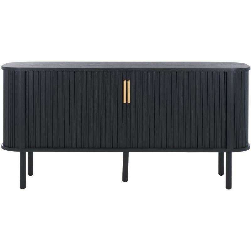 Tealla Sideboard/Media Stand - Black/Gold - Safavieh